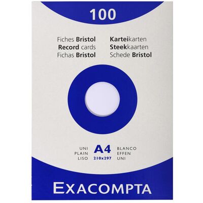 Exacompta, Fiche, Fiches A4 (210 x 297 mm, 205 g/m²) Exacompta, Fiche, Fiches A4 (210 x 297 mm, 205 g/m²)