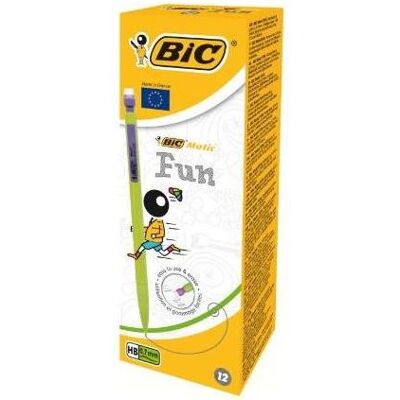 Bic, Crayon à papier + critérium, Porte-mines Matic Fun, épaisseur de la mine : 0,7 mm (0.70 mm, 12x) Bic, Crayon à papier + critérium, Porte-mines Matic Fun, épaisseur de la mine : 0,7 mm (0.70 mm, 12x)