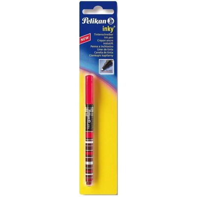 Pelikan Stylo, Stylo à encre Inky 273 rouge, emballage blister niveau d'encre visible, largeur de trait : 0,5 mm (1x) Pelikan Stylo, Stylo à encre Inky 273 rouge, emballage blister niveau d'encre visible, largeur de trait : 0,5 mm (1x)