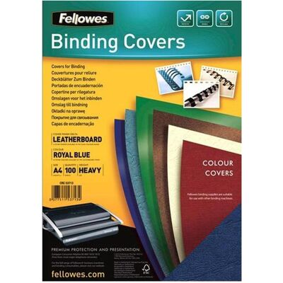 Fellowes Couverture Delta avec structure en cuir, bleu, Relieuse : accessoires, Bleu Fellowes Couverture Delta avec structure en cuir, bleu, Relieuse : accessoires, Bleu