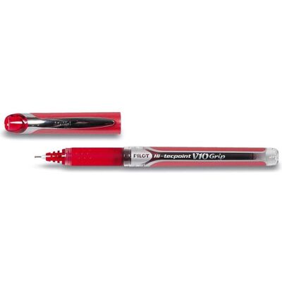 Pilot, Stylo, Roller Hi-Tecpoint Grip V10 0,6mm rouge pointe ogive indélébile (1x) Pilot, Stylo, Roller Hi-Tecpoint Grip V10 0,6mm rouge pointe ogive indélébile (1x)