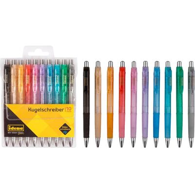 Idena, Stylo, 500275 - Stylo à bille, 10 pièces, écriture bleue (10x) Idena, Stylo, 500275 - Stylo à bille, 10 pièces, écriture bleue (10x)