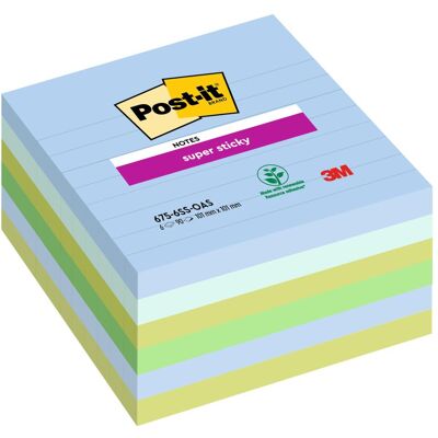 Post-it, Notes adhésives, Super Sticky (101 x 101 mm) Post-it, Notes adhésives, Super Sticky (101 x 101 mm)