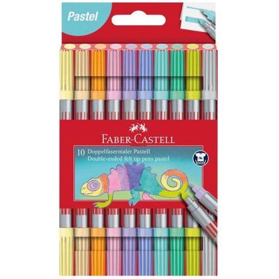 Faber-Castell, Écriture + dessin, Peintre double fibre pastel (10x) Faber-Castell, Écriture + dessin, Peintre double fibre pastel (10x)