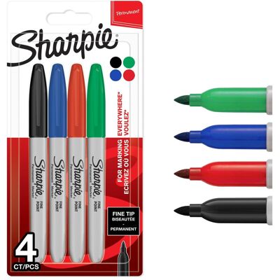 Sharpie, Marqueur, Marqueurs permanents (4x) Sharpie, Marqueur, Marqueurs permanents (4x)