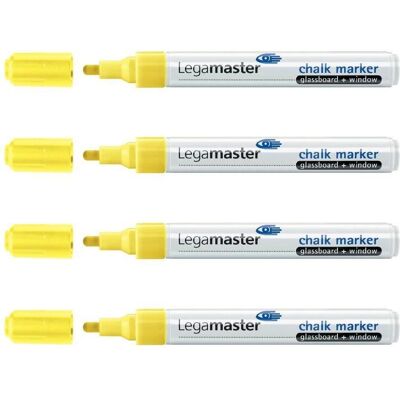 Legamaster, Marqueur, Marqueur pour tableaux blancs 7-118105 4 pièces, jaune (4x) Legamaster, Marqueur, Marqueur pour tableaux blancs 7-118105 4 pièces, jaune (4x)
