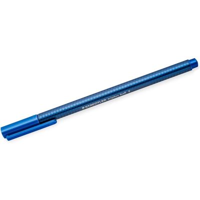Staedtler Stylo, triplus ball 437 Stylo à bille triangulaire, produit unique, bleu, largeur de ligne F (1x) Staedtler Stylo, triplus ball 437 Stylo à bille triangulaire, produit unique, bleu, largeur de ligne F (1x)