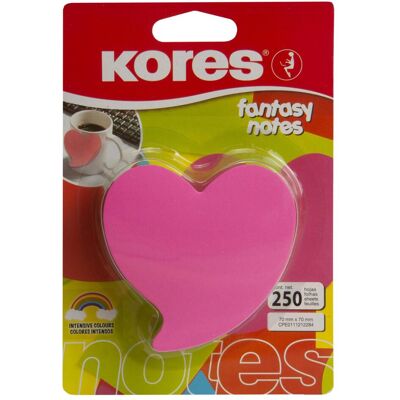 Kores, Notes adhésives, Notes de fantaisie (70 x 70 mm) Kores, Notes adhésives, Notes de fantaisie (70 x 70 mm)