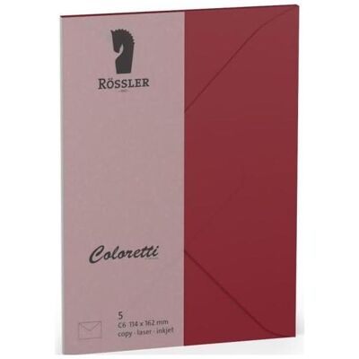 Magni, Enveloppes, Enveloppes Coloretti C6 5pcs rosso (C6, 5x) Magni, Enveloppes, Enveloppes Coloretti C6 5pcs rosso (C6, 5x)