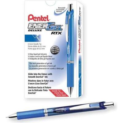Pentel, Stylo, BLN75-C Energel 0.5mm needle Bl (12x) Pentel, Stylo, BLN75-C Energel 0.5mm needle Bl (12x)