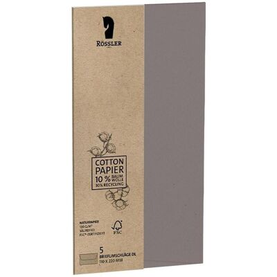 Rössler, Enveloppes, Enveloppe Terra 5ST muscade (dl, 5x) Rössler, Enveloppes, Enveloppe Terra 5ST muscade (dl, 5x)