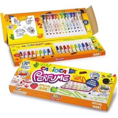 Carioca, Écriture + dessin, Set de 30 feutres Perfume (30x) Carioca, Écriture + dessin, Set de 30 feutres Perfume (30x)