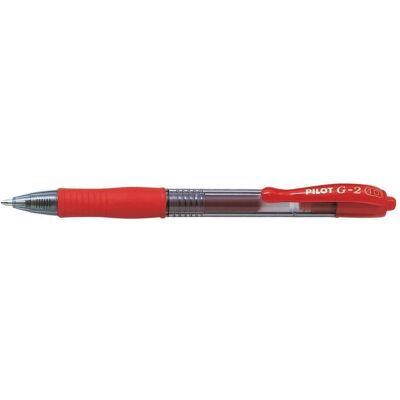 Pilot, Stylo, Roller à encre gel G2-10 Klassik Largeur de trait : 0,6 mm Couleur de l'encre : rouge (1x) Pilot, Stylo, Roller à encre gel G2-10 Klassik Largeur de trait : 0,6 mm Couleur de l'encre : rouge (1x)