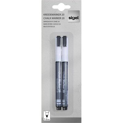 Sigel, Marqueur, Marqueur craie Artverum (2x) Sigel, Marqueur, Marqueur craie Artverum (2x)