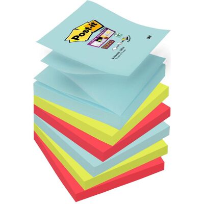 Post-it, Notes adhésives, Super Sticky Z-Notes Miami (76 x 76 mm) Post-it, Notes adhésives, Super Sticky Z-Notes Miami (76 x 76 mm)