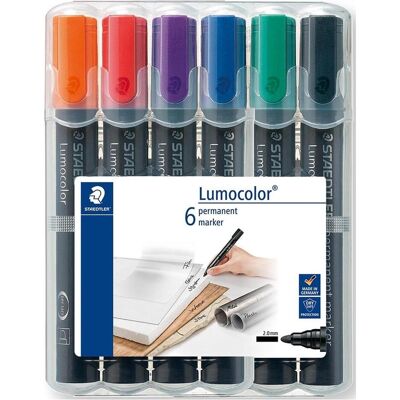 Staedtler Marqueur, 352 Marqueur Lumocolor perm 6St (6x) Staedtler Marqueur, 352 Marqueur Lumocolor perm 6St (6x)