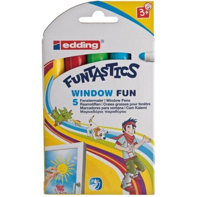 Edding, Marqueur, Windowmarker 16 Funtastics (5x) Edding, Marqueur, Windowmarker 16 Funtastics (5x)