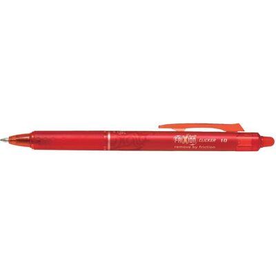 Pilot, Stylo, Roller FRIXION Clicker, diamètre de la mine 1 mm, largeur de trait 0.6 mm, différentes couleurs. (12x) Pilot, Stylo, Roller FRIXION Clicker, diamètre de la mine 1 mm, largeur de trait 0.6 mm, différentes couleurs. (12x)