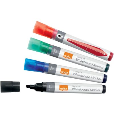 Nobo, Marqueur, N-Marker Viscom 4mm 1915387 noir 4 pièces (4x) Nobo, Marqueur, N-Marker Viscom 4mm 1915387 noir 4 pièces (4x)