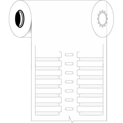 Brady, Rouleau d’étiquettes, B33-30x4,4-7697-WT, Durasleeve(R), tiroir robuste pour marqueurs en fil métallique, polyester, Brady, Rouleau d’étiquettes, B33-30x4,4-7697-WT, Durasleeve(R), tiroir robuste pour marqueurs en fil métallique, polyester,