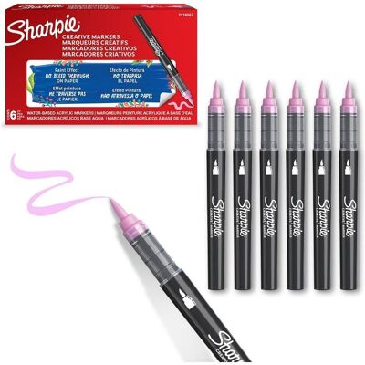 Sharpie, Marqueur, Kreativmarker Pinselspitze Acryl rosapink (1x) Sharpie, Marqueur, Kreativmarker Pinselspitze Acryl rosapink (1x)