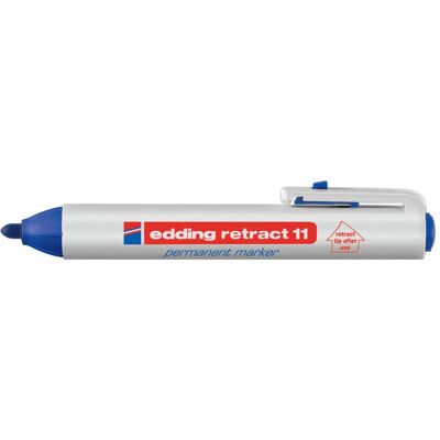 Edding, Marqueur, Marqueur permanent 11 bleu (1x) Edding, Marqueur, Marqueur permanent 11 bleu (1x)