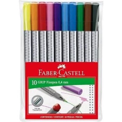 Faber-Castell, Stylo, Grip Finepen (10x) Faber-Castell, Stylo, Grip Finepen (10x)