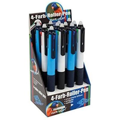Wedo, Stylo, Stylo à bille quadrichromie, effaçable, présentoir 12 pièces (12x) Wedo, Stylo, Stylo à bille quadrichromie, effaçable, présentoir 12 pièces (12x)