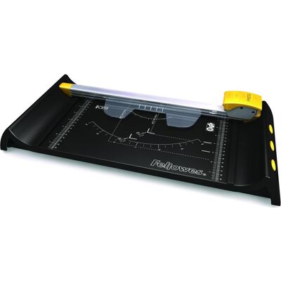 Fellowes Découpeuse de bobines Neutron A4 (10 feuilles, A4), Massicot, Noir, Jaune, Gris, Argent Fellowes Découpeuse de bobines Neutron A4 (10 feuilles, A4), Massicot, Noir, Jaune, Gris, Argent