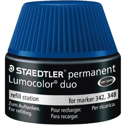 Staedtler Marqueur, Lumocolor marqueur permanent 488 48 recharge pour marqueur 348, produit unique, bleu (1x) Staedtler Marqueur, Lumocolor marqueur permanent 488 48 recharge pour marqueur 348, produit unique, bleu (1x)