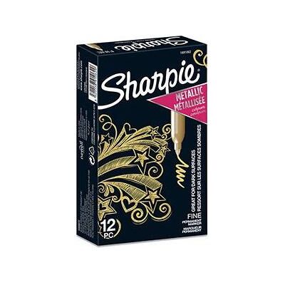Sharpie, Marqueur, Marqueur permanent Métallique 1.4 mm or (1x) Sharpie, Marqueur, Marqueur permanent Métallique 1.4 mm or (1x)