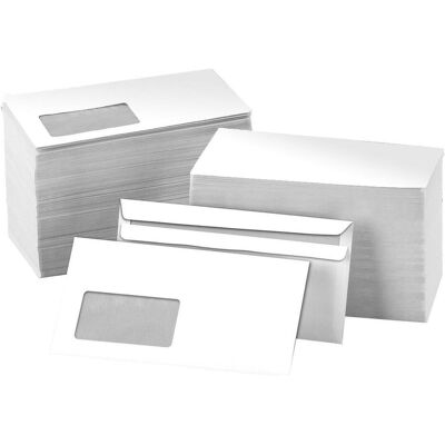 Mailmedia, Enveloppes, Enveloppes DIN long avec fenêtre 1.000 pcs. (DL, 1000x) Mailmedia, Enveloppes, Enveloppes DIN long avec fenêtre 1.000 pcs. (DL, 1000x)