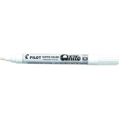 Pilot, Marqueur, Marqueur indélébile SUPER COLOR White, moyen, blanc (1x) Pilot, Marqueur, Marqueur indélébile SUPER COLOR White, moyen, blanc (1x)