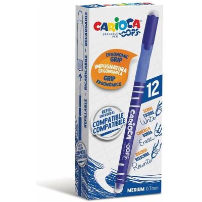Carioca, Stylo, 43039/02 stylo gel avec capuchon Bleu Moyen 12 pièce(s) (12x) Carioca, Stylo, 43039/02 stylo gel avec capuchon Bleu Moyen 12 pièce(s) (12x)