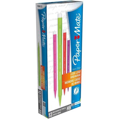 Paper Mate, Crayon à papier + critérium, Feutre Non-Stop NEON couleur assortie 12 pcs (0.70 mm, HB, 12x) Paper Mate, Crayon à papier + critérium, Feutre Non-Stop NEON couleur assortie 12 pcs (0.70 mm, HB, 12x)