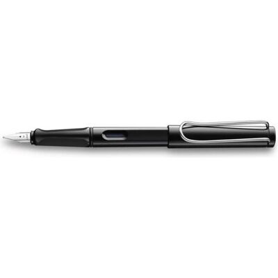Lamy, Stylo, Stylo plume Safari noir brillant LH gaucher (1x) Lamy, Stylo, Stylo plume Safari noir brillant LH gaucher (1x)