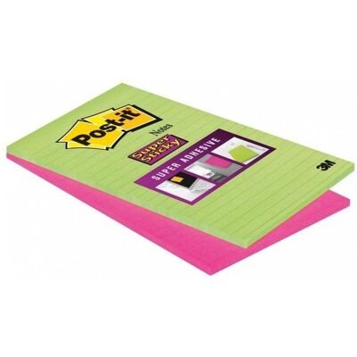 Post-it, Notes adhésives, Notes super collantes (200 x 125 mm) Post-it, Notes adhésives, Notes super collantes (200 x 125 mm)