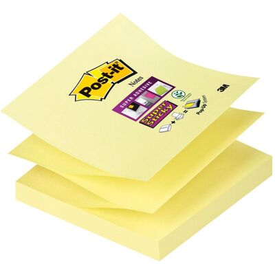 Post-it, Notes adhésives, Super Sticky Z-Notes, 1x 90 feuilles (76 x 76 mm) Post-it, Notes adhésives, Super Sticky Z-Notes, 1x 90 feuilles (76 x 76 mm)