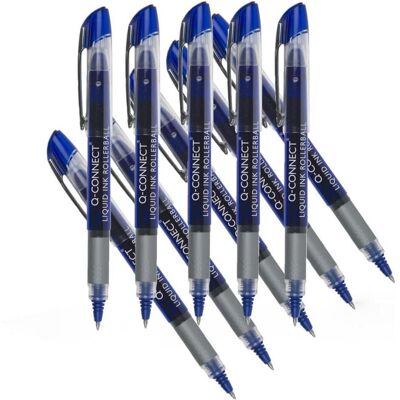 Q-Connect, Stylo, Stylo à bille 0,5 mm (ligne), bleu Q-Connect, Stylo, Stylo à bille 0,5 mm (ligne), bleu