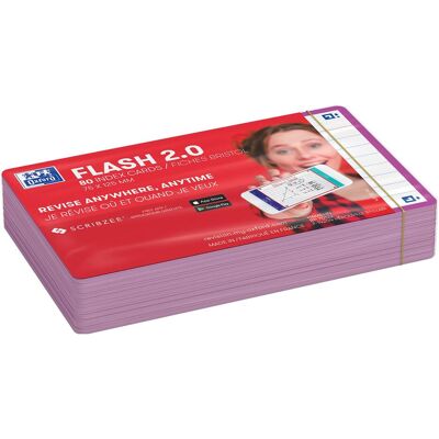 Oxford, Fiche, 80 flashcards FLASH 2.0 - 7 (A7, 250 g/m²) Oxford, Fiche, 80 flashcards FLASH 2.0 - 7 (A7, 250 g/m²)