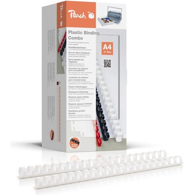 Peach Dos de la reliure 16mm, Relieuse : accessoires, Blanc Peach Dos de la reliure 16mm, Relieuse : accessoires, Blanc