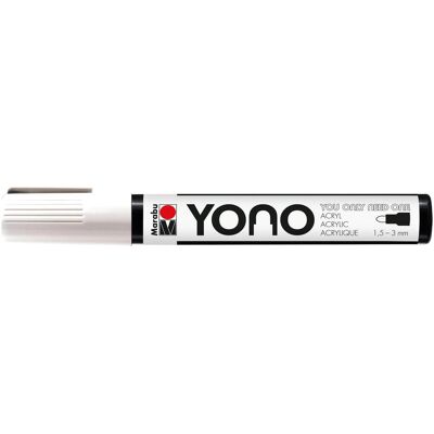 Marabu, Marqueur, Marqueur acrylique YONO 1.5 - 3 mm Blanc (1x) Marabu, Marqueur, Marqueur acrylique YONO 1.5 - 3 mm Blanc (1x)