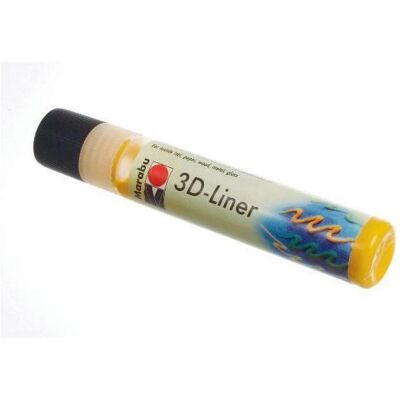 Marabu, Stylo, 3D Liner 25ml jaune moyen (1x) Marabu, Stylo, 3D Liner 25ml jaune moyen (1x)