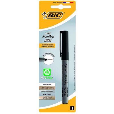 Bic, Marqueur, Marqueur permanent ecolutions 8209022 noir (12x) Bic, Marqueur, Marqueur permanent ecolutions 8209022 noir (12x)