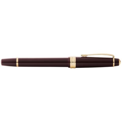 Cross, Stylo, Fountainpen Bailey light burgundy red, gold tone trim, F-nib, in giftbox (1x) Cross, Stylo, Fountainpen Bailey light burgundy red, gold tone trim, F-nib, in giftbox (1x)