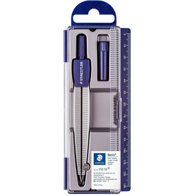 Staedtler Noris 550, (e), Compas, Argent, Bleu Staedtler Noris 550, (e), Compas, Argent, Bleu