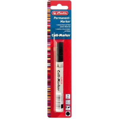 Herlitz, Marqueur, Marqueur permanent Colli 1-4 mm, 1 pièce, noir (1x) Herlitz, Marqueur, Marqueur permanent Colli 1-4 mm, 1 pièce, noir (1x)