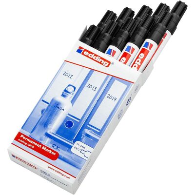 Edding, Marqueur, Marqueur permanent (10x) Edding, Marqueur, Marqueur permanent (10x)