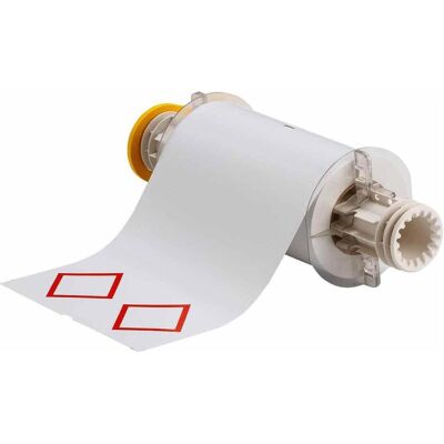 Brady, Rouleau d’étiquettes, B85-155x210-7569-CLP2, Vinyle, blanc, brillant, 154.90 x 210.82 mm, disposition L2 (2 losanges (158.75 mm) Brady, Rouleau d’étiquettes, B85-155x210-7569-CLP2, Vinyle, blanc, brillant, 154.90 x 210.82 mm, disposition L2 (2 losanges (158.75 mm)