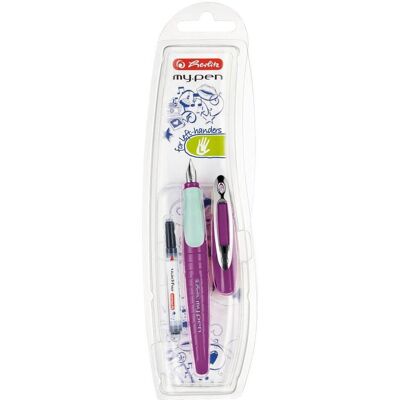 Magni, Stylo, Stylo plume My Pen LH Violet/Menthe sous blister (1x) Magni, Stylo, Stylo plume My Pen LH Violet/Menthe sous blister (1x)
